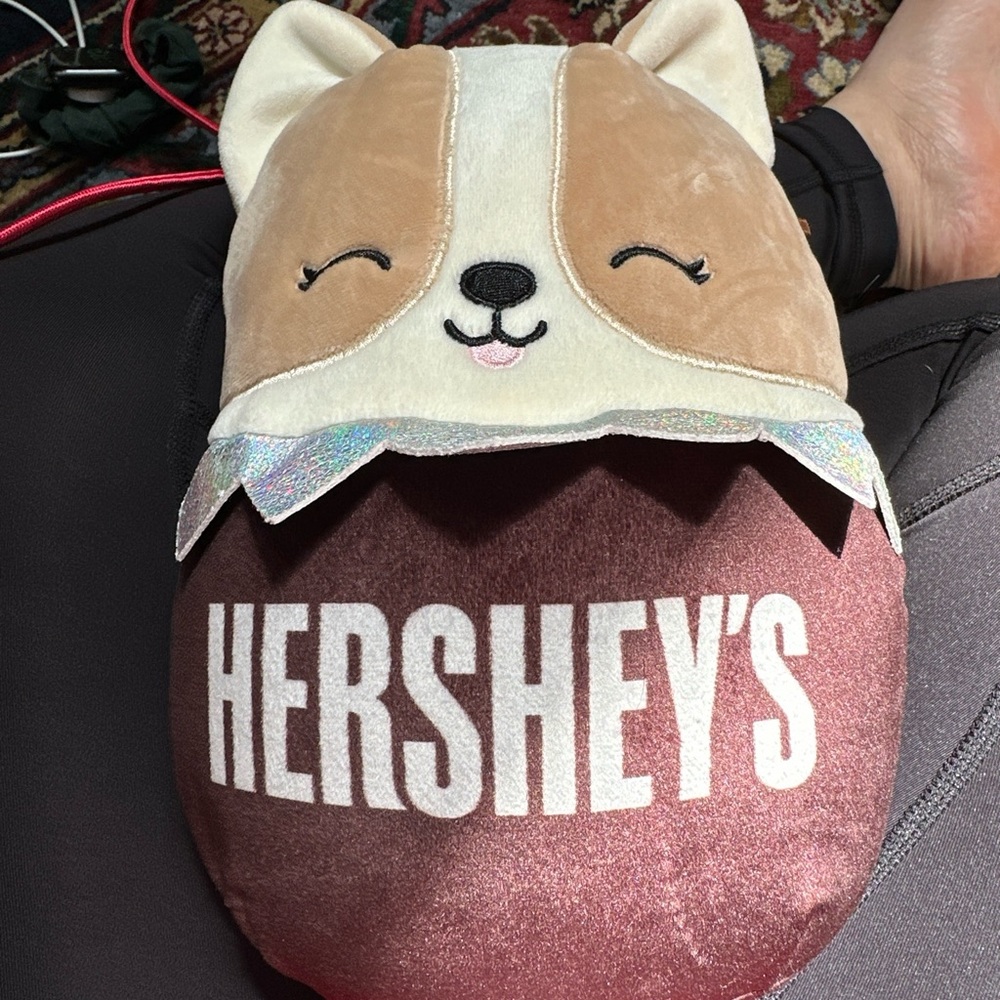 Hershey Candy Bar Original Squishmallows Regina Corgi Dog 8" Soft Plush Animal
